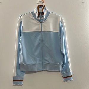 Wild Fable Womens blue and white track jacket.